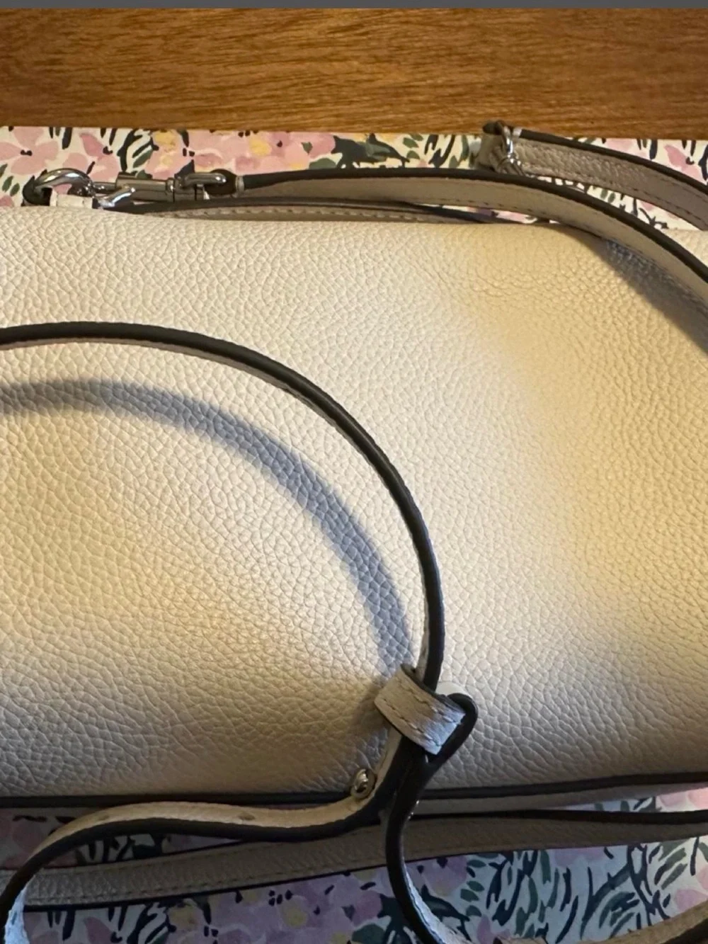 Tory Burch Leather Satchel with Top Handle and Crossbody Strap